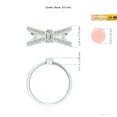 thumbnail image 5 of ANGARA Natural Diamond Criss Cross Solitaire Ring in 14K White Gold for Women (Size-5x3mm| Color-I-J| Clarity-I1-I2) | April Birthstone, Anniversary, Jewelry Gift for Women | Natural Diamond Ring, 5 of 10