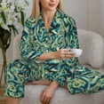 thumbnail image 6 of Lsque Octopus Pattern Long Sleeve Pajama Set for Women - Soft 2-Piece Sleepwear and Loungewear Set with Pockets, Comfy Nightwear-Medium, 6 of 7