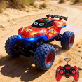 thumbnail image 3 of HNH 1:16 Spider Monster Truck RC Car, 4WD All Terrain Off-road Remote Control Car with 2 Batteries, Lighting, Spray, 3 of 9