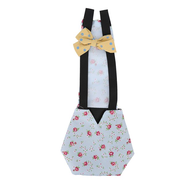 Couches pour Volailles d'Animaux, Couches pour Canard Réutilisables en Polyester Doux Ajustables avec Doublure Imperméable, Adorables pour Canard m Fleur Bleue