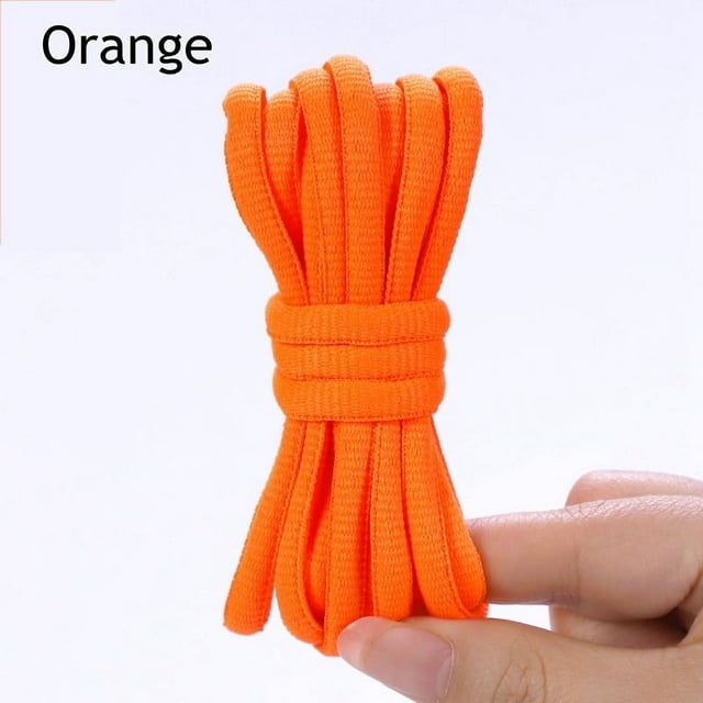 Oval Half Round Athletic Shoe Laces for Running Sneakers - Durable Fade-Resistant - 1 Pair