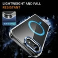 thumbnail image 5 of Hotpom for iPhone 16E/ iPhone SE4 Translucent Magnetic Phone Case + 2 Pack Screen Protector, Shockproof, Dropproo, Rugged Heavy Duty Cover Case, Blue, 5 of 7