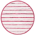thumbnail image 3 of SAFAVIEH Montauk Rowena Striped Area Rug, Red/Ivory, 8' x 10', 3 of 10