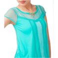 thumbnail image 2 of Camiseta adornada Aeropostale con detalle de encaje para mujer verde pequeña, 2 of 2