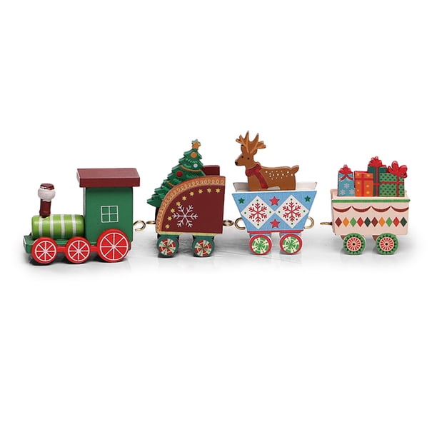 Inteprter 1 Uds tren de de Navidad adornos de Navidad Santa Claus juguetes para niños 2021 Navidad Noel accesorios de fiesta en casa regalo de Año Kits de decoración para fiestas diez Inteprter HA007890-10