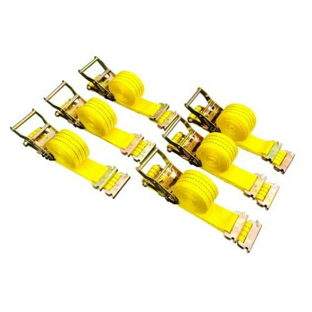 

6 Pack E-Track Ratchet Straps 2 X15 4400LB Tie Down