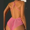 thumbnail image 5 of Gibobby Conjunto de lencería Sexy Conjunto de lencería para mujer, con tirantes ajustables y recorte de cintura alta, con tirantes ajustables(Rosa, CH), 5 of 5