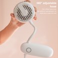 thumbnail image 3 of Matsuzay Ventilador para colgar en el cuello, portátil, recargable, alimentado por batería, verano, 4800 mAh, 8 W, funcionamiento silencioso, Electrodomésticos Verde, 3 of 6