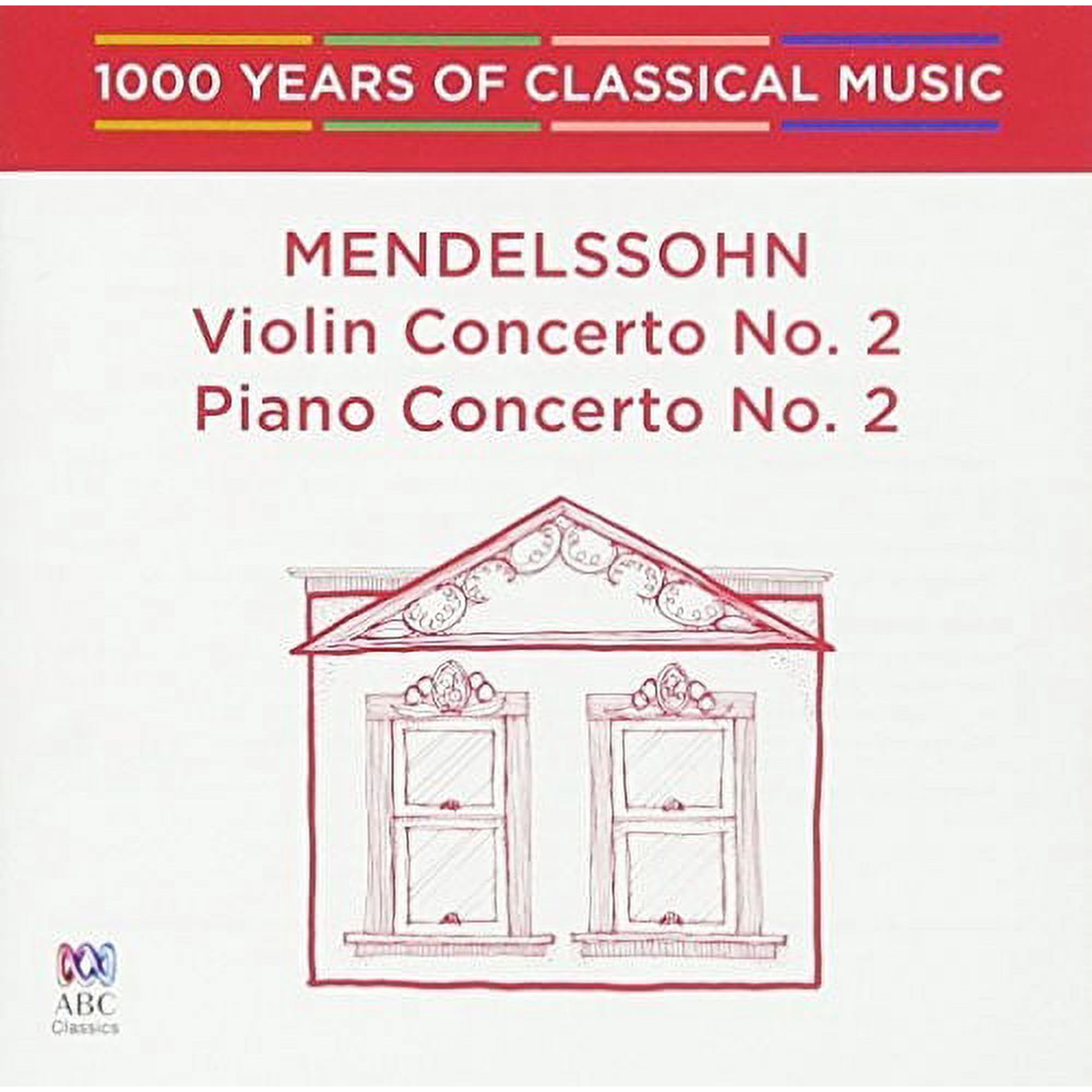 Mendelssohn: Violin Concert 2 / Piano Concerto 2 (CD)