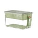 thumbnail image 2 of Caja de almacenamiento cesta de drenaje refrigerador contenedores sellados con mango de frutas vegetales, 2 of 11