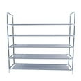 thumbnail image 4 of Fantadool 5-Tier Simple Assembly Non-woven Shoe Rack, Fabric, Gray, 4 of 8