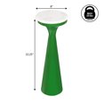 thumbnail image 4 of JONATHAN Y Oliver 22.25" Mid-Century Glam Retro Metal Drink Table and Decorative End Table with White Marble Round Top, Green/White, END1009C, 4 of 5