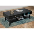 thumbnail image 2 of Alpine Furniture Table Basse 1 Tiroir en Bois Flynn Noir, 2 of 6