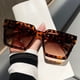 thumbnail image 5 of Gafas de sol de caja grande, modelo para hombre, gafas de sol cuadradas, gafas de sol de moda con protección UV para mujer, 5 of 6