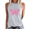 thumbnail image 2 of DailyTrove Women's Neon Butterfly Tank Top - Polyester Casual Summer & Night Out Wear, Flattering for Celebrations, 2 of 5