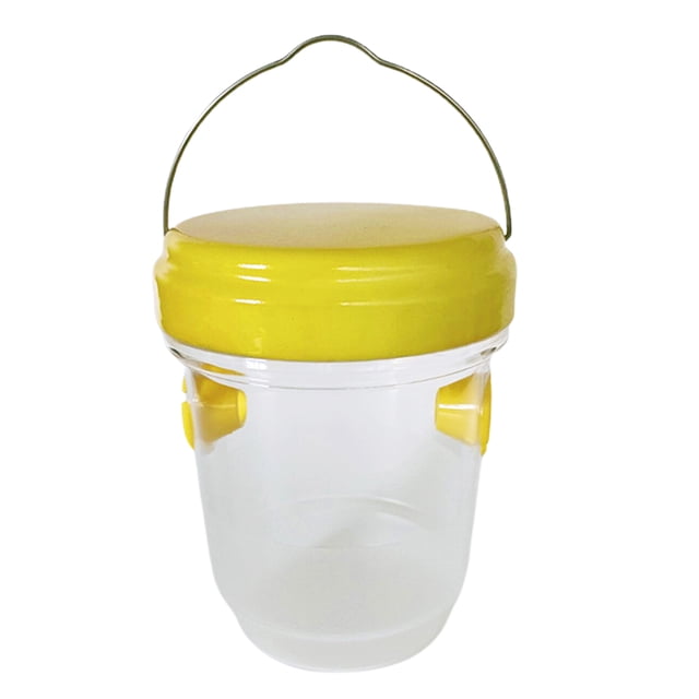 Trampa para avispas colgante, atrapa moscas, mosquitos, abejas, avispas y atrapa insectos de forma eficaz para patio, jardín, familia y exteriores.