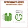 thumbnail image 2 of Uxcell Clothes Hanger Marker Blank Plastic Garment Tags Size Hanger Markers for Garment Color Coding Snap Labels Accessories Light Green, 2 of 7