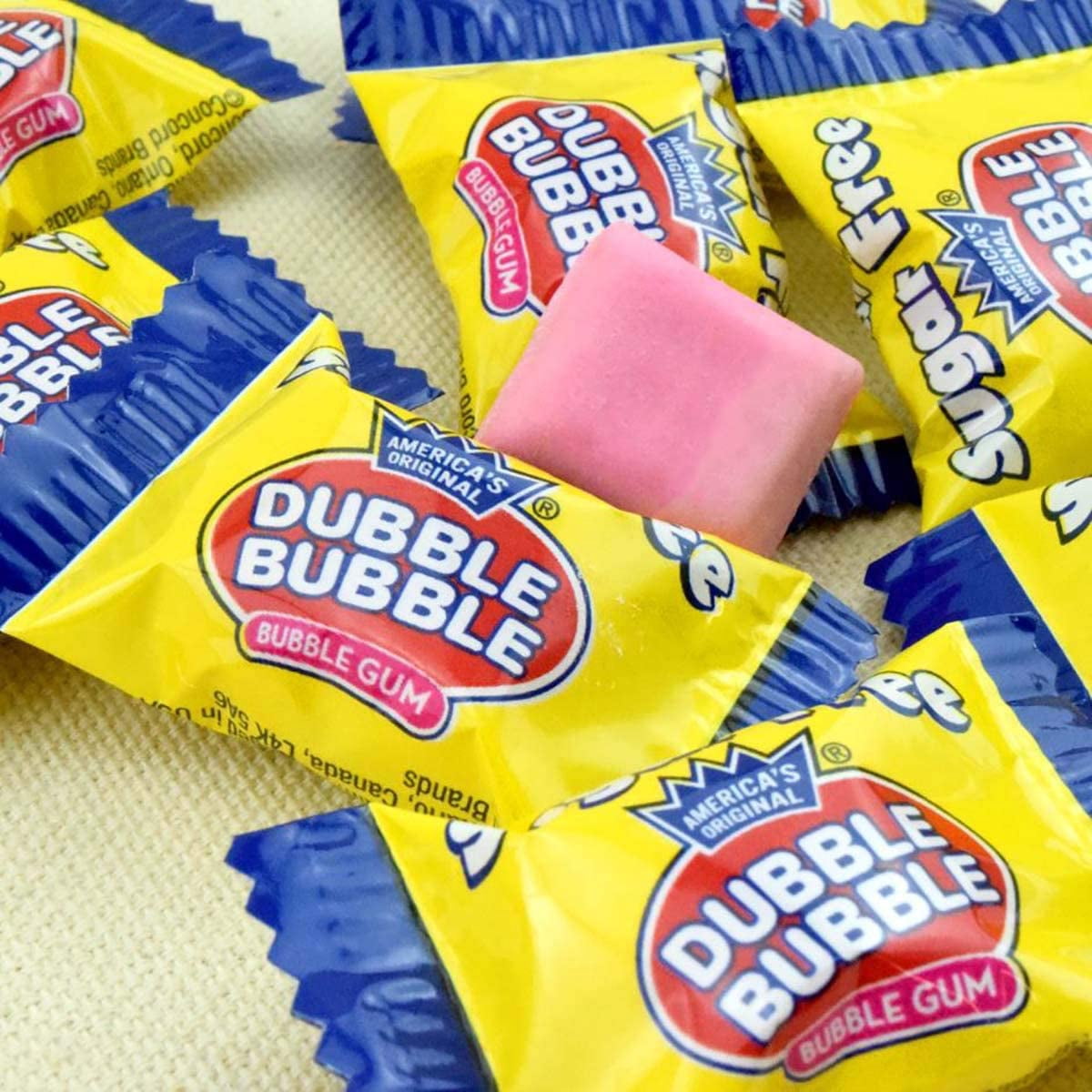 American Classic Sugar Free Chewing Gum Candy In Bulk 16.25 Ounce Bag Individually Wrapped Original Bubblegum Flavor Keto Friendly Gluten Free 90 +pcs (1-LB)