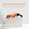 thumbnail image 4 of 2pcs Cotton Rope Storage Basket With Handles Soft Baskets For Organizing Clothes Toys Decorative Storage Bins For Closet, 4 of 8