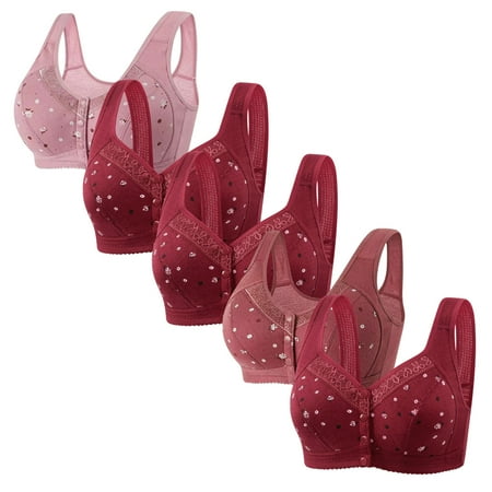 Lisbinx Bras for Women Full Coverage 5pc Woman s Comfortable Lace Breathable Bra Underwear No Rims Todays Clearance Deals Prime