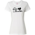 thumbnail image 3 of Inktastic Bestie Frenchie Women's T-Shirt, 3 of 5