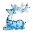 thumbnail image 6 of 3PC Plastic Christmas Reindeer Ornaments Clear Deer Figurines Table Top Decorations Transparent Reindeer Xmas Tree Topper, Deer Sculpture for Holiday Party,3.5x2x3.5 Inch, 6 of 9