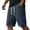 13#Navy, variant on Men's Corduroy Shorts Loose Fit Ribbed Texture Casual Summer Beach Shorts Elastic Waist Drawstring Pockets Streetwear Lounge Shorts Navy L