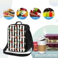 thumbnail image 4 of Honeii Rose Flowers Print Insulated Lunch Bag, Reusable Lunch Box for Adult, Leakproof Cooler Bag for Work Office Travel Picnic, 4 of 7