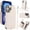 White, variant on Wallet Case for Apple iPhone 16, with Crossbody Shoulder Strap & Hand Wrist Cards Holder Zipper Pocket Stand Feature Full Protective Shockpoof Phone Case for iPhone 16, White