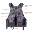 thumbnail image 3 of Chaleco de Pesca BASSDASH Ajustable con 18 Bolsillos, 3 of 7