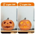 thumbnail image 5 of Gamexcel 10in Waterproof LED Jack O Lantern Pumpkin - Halloween Light-Up Lamp For Garden & Home, 5 of 7