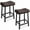 Brown, variant on TEQIN 24" Bar Stools, 2Pcs/4Pcs Bar Chairs,Counter Height Stools, Saddle Barstools with Curved Surface, 2.4" Thick Upholstery Backless Counter Height Chairs for Kitchen, Dining Room