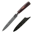 thumbnail image 2 of Japanese Damascus Chef Knife Set, Meat and Vegetable Cleaver Collection for Kitchen Use, 2 of 8