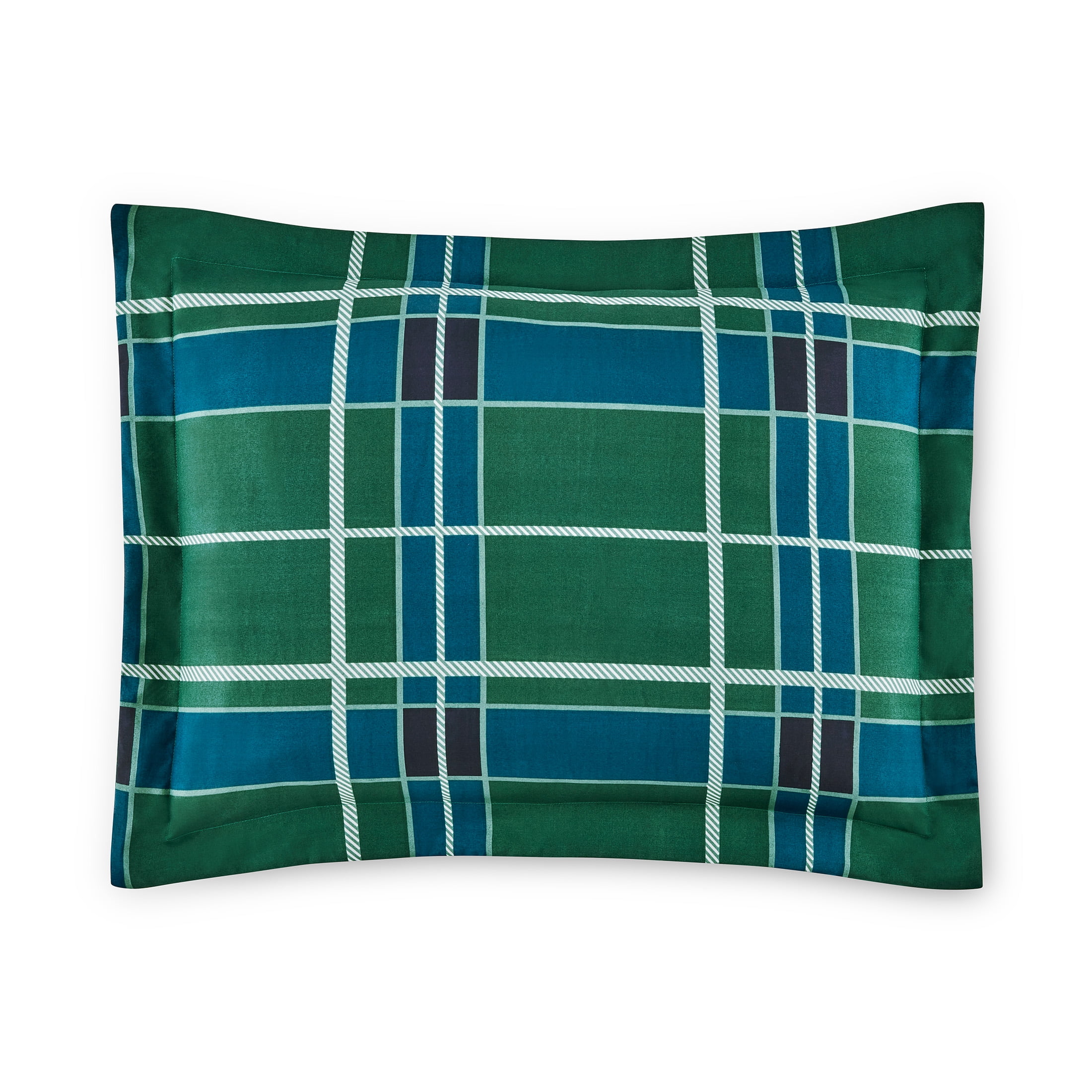 Mainstays All in One Reversible Comforter and Sheet set- 5 Piece, Twin, Green and Navy Plaid