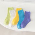 thumbnail image 5 of Beautyzll 5 Pairs Kids Toddler Cotton Crew Socks Athletic Socks for 1-12Y, 5 of 5