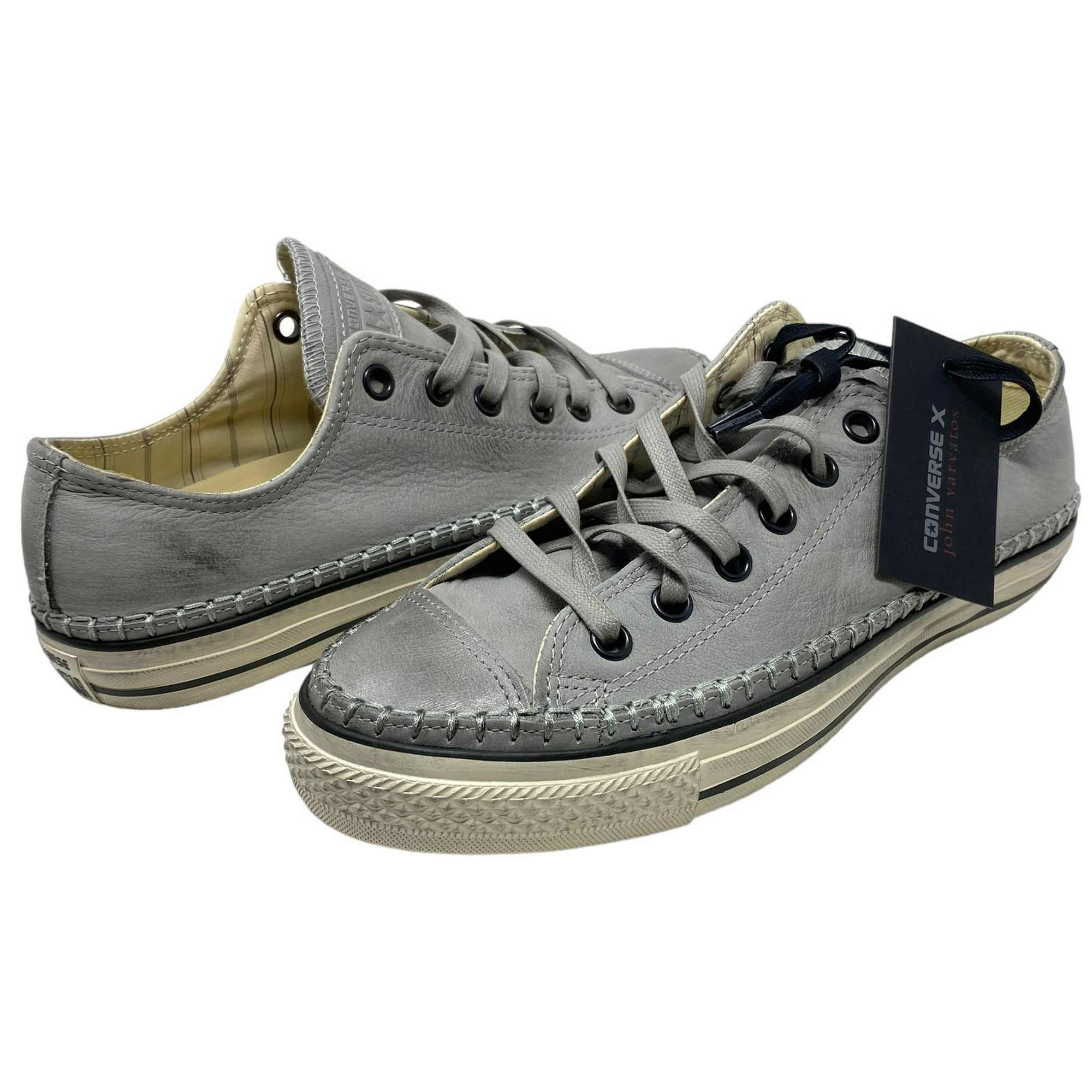 X John Varvatos Limited Edition Leather Low Top Sneaker Shoes in Ox Sand (Men 5.5/Women 7.5) - Walmart.com