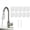10PCS White A12, variant on High Density Faucet Filter,Splash Guard Pouch Set, Fine Fiber Mesh Sediment Trap for Standard Kitchen Faucet Taps