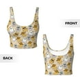 thumbnail image 4 of Yiaed Music Dancing Cat Print Ladies Waistcoat Women Sports Vest Vest Sports Women Sports Top Yoga Vest for women-X-Large, 4 of 8