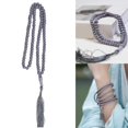 thumbnail image 2 of Portable 99 Piece Buddhist Prayer Beads Handmade Wooden Bracelet With Elastic String For Spiritual Rituals Multicolor, 2 of 4