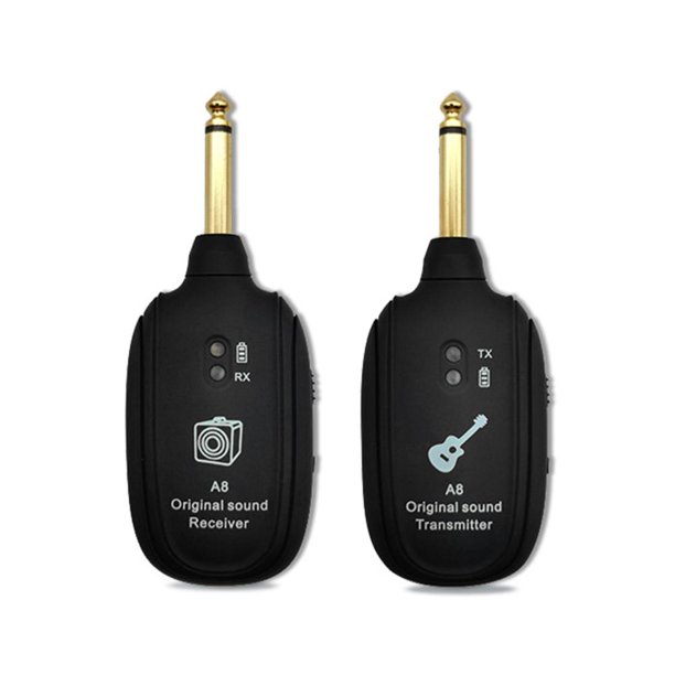 Receptor de transmisor de audio de pastilla de guitarra eléctrica con sistema inalámbrico UHF A8 WDOplteas Para estrenar