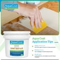 thumbnail image 3 of Aqua Coat Water-Based White Cabinet Wood Grain Filler Gel – Fast Drying, Low Odor White Wood Filler, Sandable & Paintable for Interior & Exterior Repairs, Upgrades & Restorations – 128 oz, 3 of 8