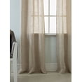 thumbnail image 2 of Bryson Linen Look 76 x 84 in. Grommet Curtain Panel Pair in Beige (Set of 2), 2 of 7