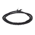 thumbnail image 1 of Pulsera de cuentas de oración Uxcell, 6mm de diámetro, 108 cuentas de madera natural Mala, enlace para muñeca con bolsa para hombres y mujeres, color ébano, 1 of 6