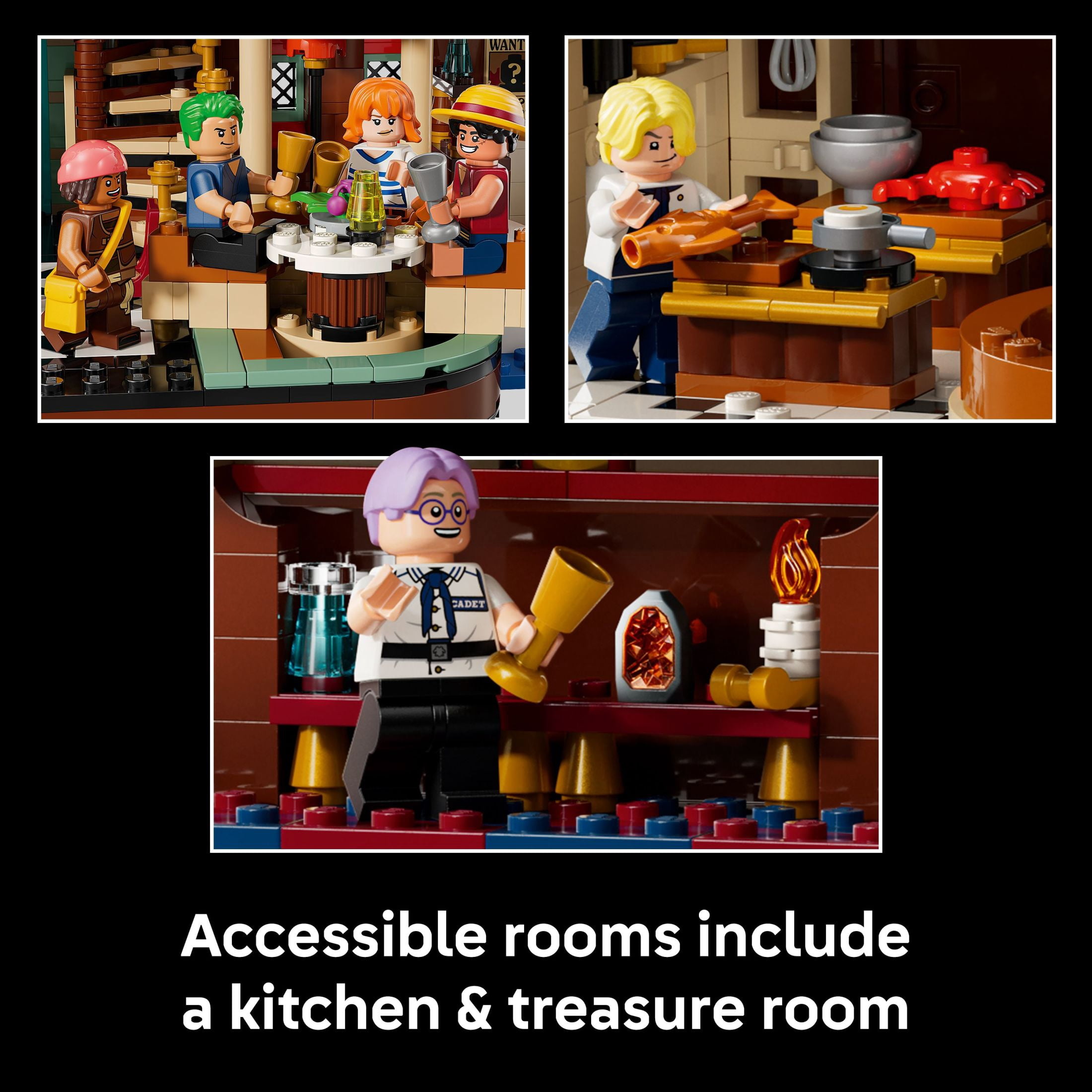 LEGO, ONE PIECE The Baratie Floating Restaurant 3D Puzzle 75640