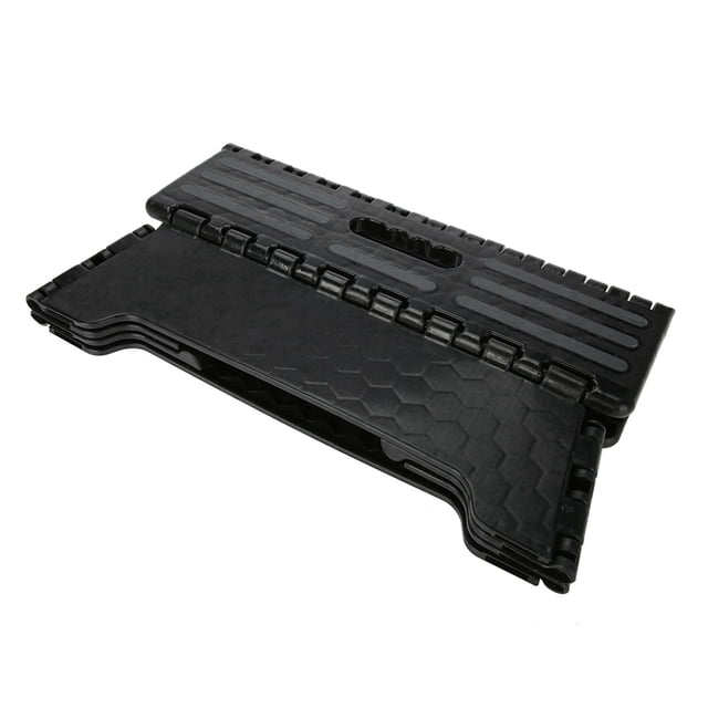 Taburete plegable portátil con escalones de color negro para uso en el baño, viajes, para personas mayores y embarazadas