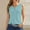 Green, variant on Tank Tops for Women 2024 Summer Solid Color Round Sports Tops for Outer Wear Bottoming Slim Short Tops