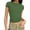 Green, variant on T Shirts for Women 2026 Summer Short Sleeve Crewneck Ribbed Casual Slim Fit Basic Plain Tshirt Undershirts