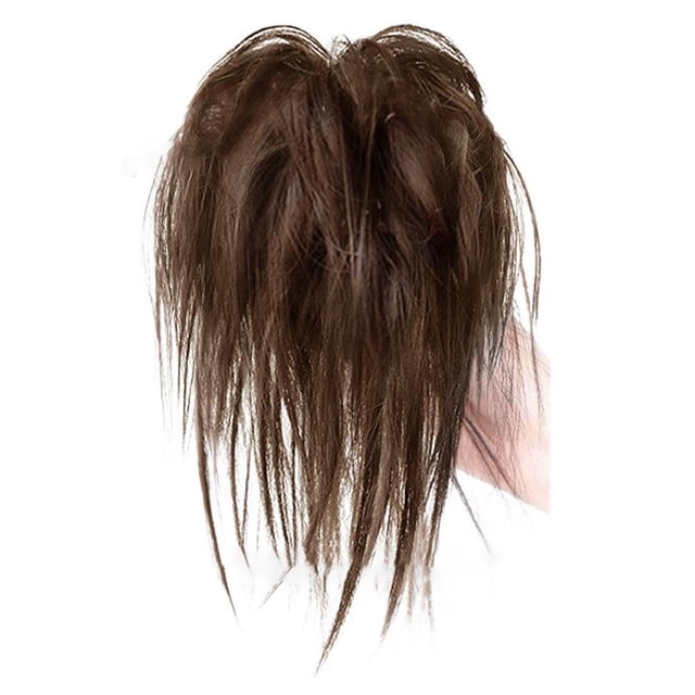 SGACAI Extensiones de cabello con moño, desordenado, liso, elástico, pinzas para el pelo, postizos