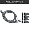 thumbnail image 5 of Endoto Shoelaces for Hey Dude Elastic Strings Replacement Laces Shoes(Color:Dark Grey,Size:14Inch), 5 of 5
