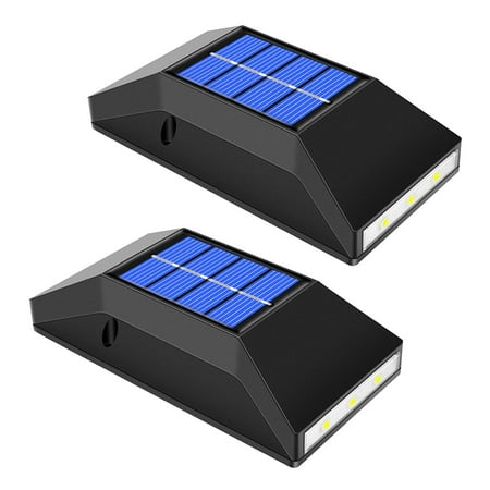 

LED light Solar Power 6 Wall Mount Outdoor Garden Route Way Fence Yard Patio Lamp